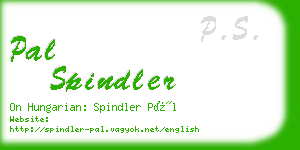 pal spindler business card